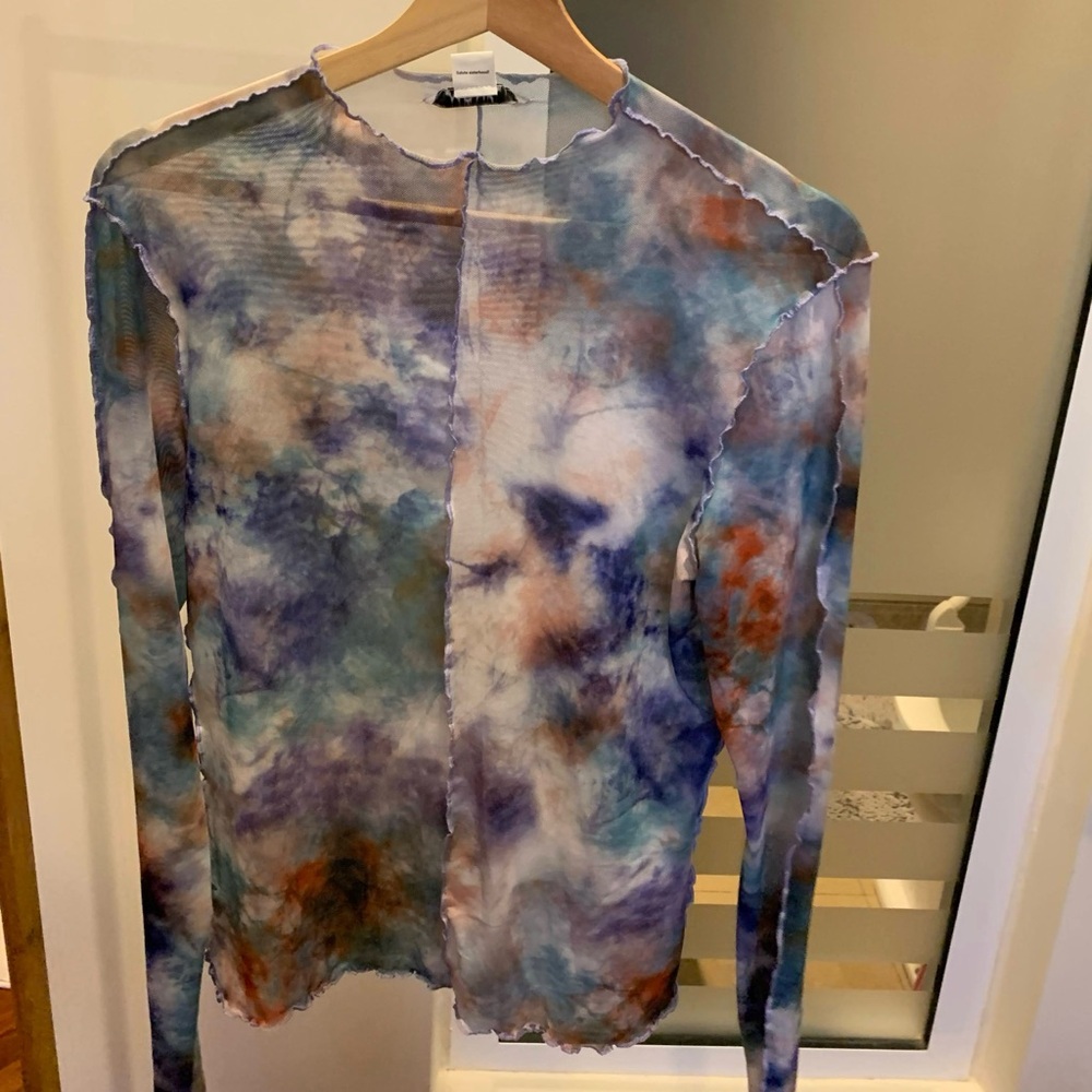 Monki mesh top